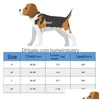 디자이너 개 하네스 르모시 세트 클래식 레터 패턴 없음 pl 하네스 강아지를위한 가벼운 조절 가능한 슈퍼 부드러운 통기성 애완 동물 조끼 dhszg