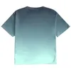 Herr t-skjortor gradient män t-shirt 5xl sommar kort ärm grafisk färgglad casual rund hals lösa tees toppar ropa hombre