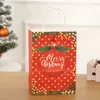 Gift Wrap 12PCS 2024 Year Christmas Paper Bags Merry Kids Present Candy Clothes Packaging TC117A