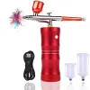 Machine Rechargeable USB Airbrush Kit Airbrush Compressor Spray Pump Dual Action Handheld Airbrush Gun Makeup Tattoo Painting Nail Art