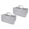 Slippers -Felt Bags Shopper Shopping Bag Wood Basket Light Gray Firewood Pocket Foldable Spaper Rack