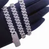 Модные ювелирные изделия в стиле хип-хоп на заказ, стерлинговое серебро 925 пробы со льдом, 10 мм, муассанит, кубинский браслет-цепочка для мужчин и женщин