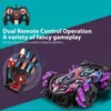 Electric/RC Car Wltoys F1 Drift RC Car With LED Lights Music 2.4G Glove Gesture Radio Remote Control Spray Stunt Car 4WD Electric Children Toys