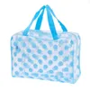 Portable Transparent PVC Makeup Bags Womens Floral Waterproof Cosmetic Bag Travel Washing Toiletry Shower Storage Bag Pouches