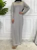 Vêtements ethniques Robe intérieure Maroc Femmes musulmanes Abaya Jilbab Underdress Vêtement de prière Robe à manches longues Dubaï Turquie Longue Robes Largos