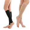 Sportstrumpor 1 Par Lindra benkalvhylsa Varicos Vein Circulation Compression Elastic Strump Support Strumpor