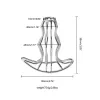 Masaj içi boş metal anal fiş seks oyuncak paslanmaz çelik vajina spekulum anüs genişletici dilatör erkekler için kadınlar