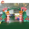 12mWx5mH (40x16.5ft) with blower Free Ship Outdoor Xmas advertising Christmas 2024 newest inflatable archway with trees