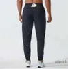 Yogahosen LL Herren Jogger Lange Hosen Sport Outfit Schnell trocknend Kordelzug Turnhallentaschen Jogginghose Hosen Lässige elastische Taille Fitness lu Basketball