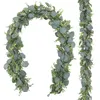 Xuanzhigu cross-border hot selling artificial eucalyptus leaf wreath, green leaf vine wedding, family party decoration