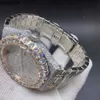 SuperClone Ap Diamond Diamonds Watch Pass Test Movimento al quarzo vvs Iced Out Sapphire 15400 CZ oro rosa cassa bicolore 42mm numeri con lunetta big ston uomo automatico 7AK269