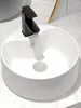 Grifos de lavabo de baño Mesa redonda cuenca de la mano piscina el lavado mini hogar de arte de cerámica balcón pequeño tamaño pequeño