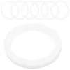 Dinnerware 20 Pcs Mason Jars Gasket Seal Rings For Lids Wide Mouth Bottle Leakproof Gaskets White Sealing Silicone