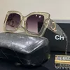 Designer solglasögon lyxiga monogram solglasögon för kvinnor diamantdesign ben solglasögon utomhus resorolglas med originallåda