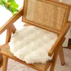 Pillow Plush Chair Seat Pads Round Warm Winter 45/50cm Non Slip Stool Mat Bedroom Window Floor Decor