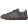 Med låda original handboll spezial skor casual sneakers designer mens kvinnor aluminium kärna svart gummi klart rosa moln vit spezials gröna marinblå blå röda tränare