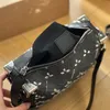 Unisex bagażnik crossbody torba inkrustowana worki na ramię mody litery zamykające zamykanie torebki torebki