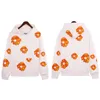 Designer Mens Sweatshirts Flower Hoodie Mens Top Denims Sweatshirts Sweats Sweins Tracksuis Loose Jogger