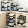 Кухонная полка для хранения посуды, регулируемая многофункциональная напольная многослойная бочка для палочек для еды, разделочная доска