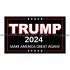 Banner Flags New Trump 2024 Make America Great Again Flag 3X5Ft Campaign Party Speech Activity Banner Drop Delivery Home Garden Festiv Dhf5P