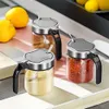 Nova organização de armazenamento de cozinha especiarias frasco de tempero de vidro com colher açucareiro saleiro tempero recipiente suprimentos de cozinha conjunto de armazenamento caixas de especiarias