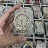 Orologio da uomo di lusso Ap Diamond Diamonds Watch Pass Test Movimento al quarzo vvs Iced Out Sapphire Moissanite Diamond Watch Out Orologio Orologio da uomo Automatico di alta qualità L6