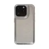 Borsa per batteria in pelle argento ZK20 per Apple 15 Custodia iPhone14promax Premium Feeling 11 Tinta unita 13 Duro 12