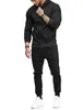 Survêtements pour hommes Ensembles d'entraînement pour hommes Kits de gymnastique Sportswear Skinny Zipper Sweat à capuche Fitness Costumes de jogging à capuche Sweat-shirt de course Pantalon de survêtement