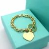 Conjunto de pulsera y collar de diseñador de moda de lujo, collar con colgante de amor, conjunto de joyería de diseñador, collar para mujer, pulsera para mujer, tres colores