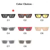 Sonnenbrille Kleines Quadrat für Männer und Frauen Spiegelbrille Vintage Brillen Markendesigner 2024