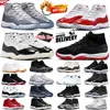 With Box cherry 11s jumpman 11 basketball shoes for men women j11 Cool Grey Bred Velvet Cap And Gown Gratitude Neapolitan mens womens outdoor trainers sports sneakers