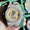 SuperClone Ap Diamond Diamonds Watch Pass Test Quarzwerk vvs Iced Out Sapphire OG2E out Diamantuhr für Herren Hiphop Moissanit Datumsuhr handgefertigte Mechani