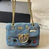 Mode Marmont FEMMES Luxurys P Designers Sacs Sacs à main en cuir véritable Shopping Sac à bandoulière Totes Lady Portefeuille Sac à main Denim Sac