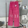 Loewee Designer Jeans Fashion Luxury For Women's Men's Jeans Men Automne et Winter Knee Corduroy Pantal Pantal