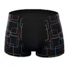 Underpants Mens Boxer Shorts Modal Underwear Breathable Boxers Sexy Striped Bamboo Fiber Panties Male Underwears Plus Size L-5XL