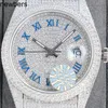 Diamants de luxe AP Montre Apf Factory Vvs Iced Out Moissanite Peut passé Test Diamants de luxe Mouvement à quartz Saphir glacé Cadran de glace Mécanique 40 mm Saphir SCZ0