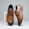 Josen Oxford da uomo con punta liscia, scarpe derby formali classiche