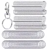 Keychains 30 Pieces Of Metal Rotating Chain Hook And Open Keyring Keychain For DIY Production