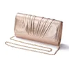 Nouveau style occidental sac plissé en or rose tempérament à la mode simple une épaule messager chaîne sac tenant le sac de dame 240222 240222