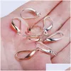 Charms 10 Teile/los 18mm Kupfer Bronze Ohr Haken Zubehör Gold Silber Farbe Ohrring Für DIY Schmuck Erkenntnisse Komponenten Wholesa Dhgarden Dhxrn