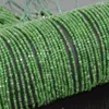 Loose Gemstones Natural Chrome Diopside Edge Faceted Cube Beads 2mm