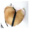 Genuine Real Crystal Fox Fur Tail Plug W Silk Metal Stainless Butt Toy Plug Insert Anal Sexy Stopper309s