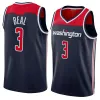 Camisas de basquete Homens Bradley Beal Kristaps Porzingis Kyle Kuzma Daniel Gafford Deni Avdija Monte Morris Kendrick Nunn Corey Kispert Taj Gibson MJ Jersey