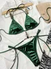 Damskie stroje kąpielowe 2024 Nowy styl bikini zestaw ozdoby kąpielowej Kobiety Maio Biquini Mjer Banador Badpak Dames StroJ Kapielowe Maillot Femme T240222
