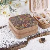 5st Stuff Sacks Retro Cork Geometry Printing Square Jewel Case Mix Color