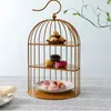 Bakeware Tools Cage Food Stand Display Rack Three-Layer Dessert Table Tray Cake Afternoon Tea Center Shelf C