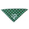 Hondenkleding Huisdieren Honden Kerstmis Klassiek Plaid Kwijlen Speeksel Handdoek Katten Vakantie Ketting Driehoek Sjaal Slabbetjes Voor Teddybeer Golden Retriever