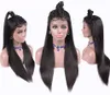 Proste ludzkie włosy 4x4 koronkowe peruki dla kobiet hurtowe brazylijskie perwersyjne kręcone ciało woda głębokiej fala 180% gęstość 13x4 Peruka czołowa