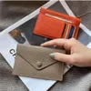 Womens Ultra-thin Ins Style Genuine Leather Card Holder Fashion Mini Short Envelope Wallet Korean Japan Credit Card Case Purse