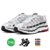 P-6000 أحذية غير رسمية P6000 Running Shoes Designer للرجال أحذية رياضية ثلاثية أسود أسود أبيض Khaki Metallic Silver Racer الأزرق جوز الهند المدربين الرياضيين في الهواء الطلق